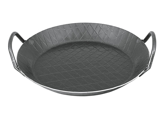 Servierpfanne schmiedeeisern mit 2 Griffen Ø28cm schwarz