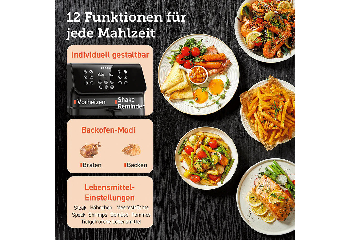 Heißluftfritteuse Premium II Chef Edition CAF-P651-KEUR 6,2l