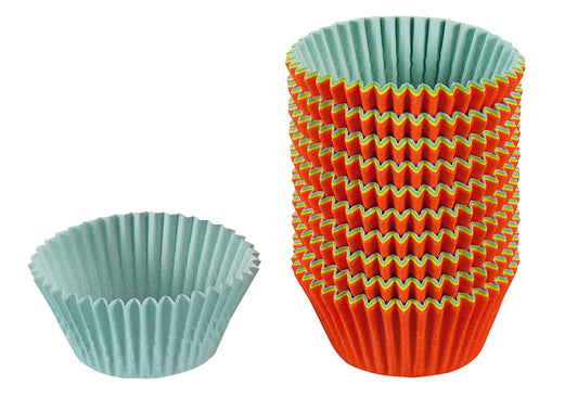 Papierbackförmchen Mini-Muffin Ø4,5cm farbig sortiert 150er Pack