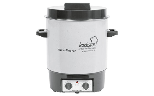 Einkochautomat WarmMaster S mit Uhr 27 l Ø35cm steingrau/weiß