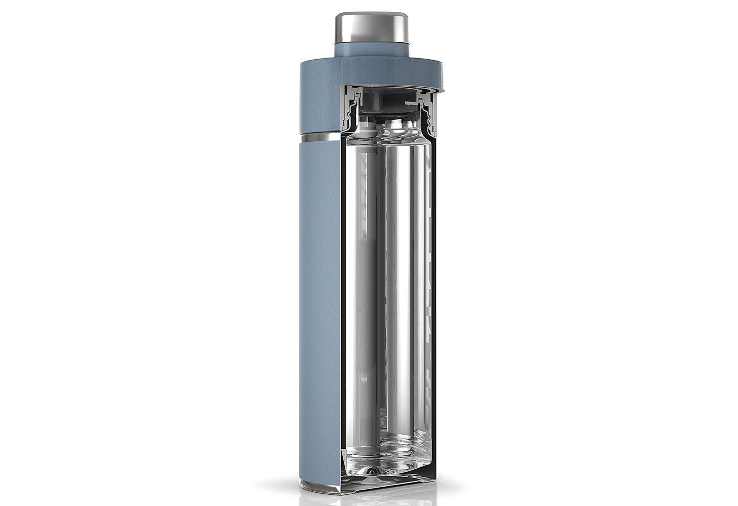 Trinkflasche Thirsti 530ml blau