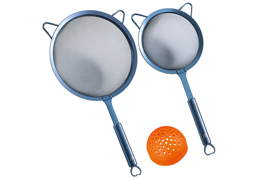 Küchensieb Set blau