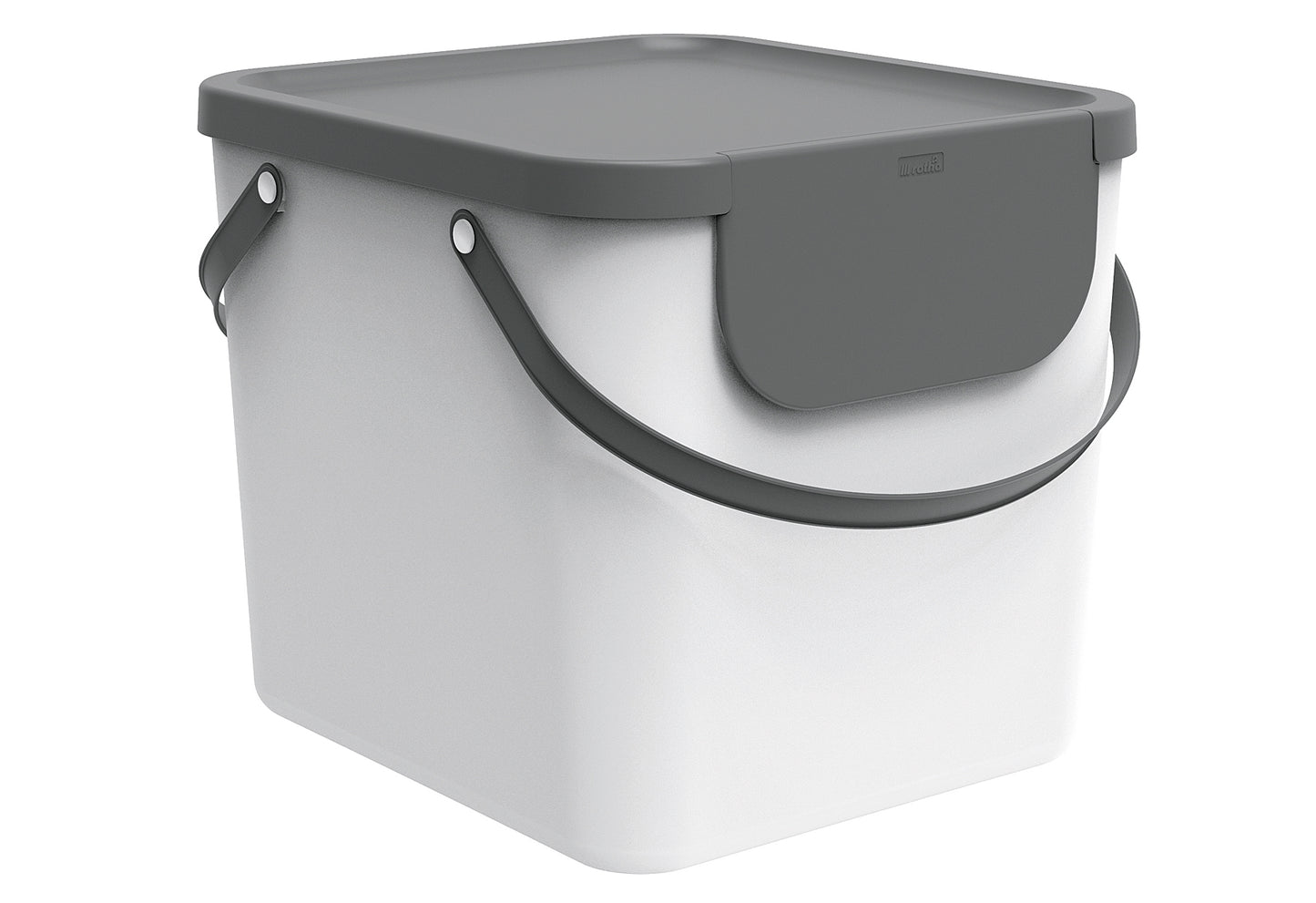 Abfallbehälter Albula 40l 39,8x35,8x33,9cm mistletoe white