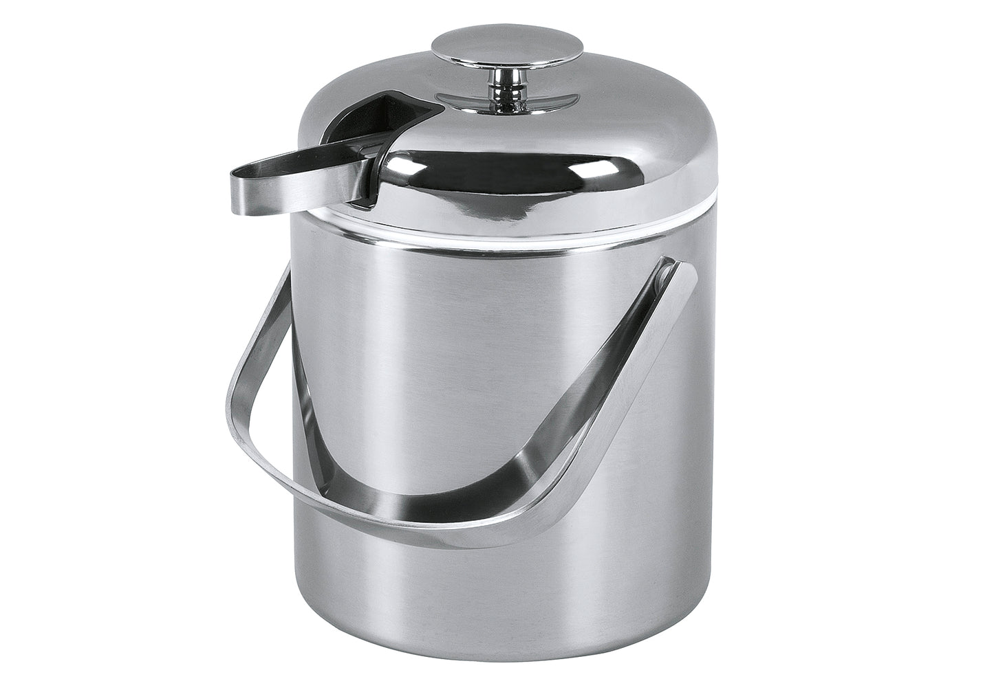 Eiseimer mit Zange Classic verchromt 1,3 l 22cm Ø14cm