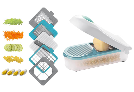 BROSZIO Multifunktions-Gemüseschneider Veggie Dicer Plus