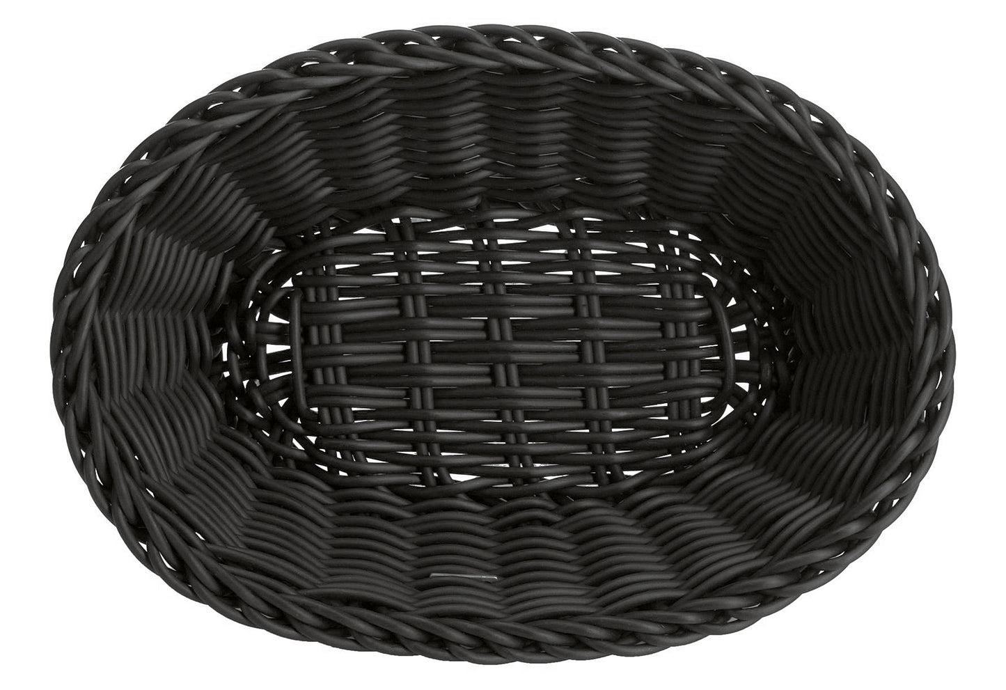 Korb oval 25x17x8,5cm schwarz