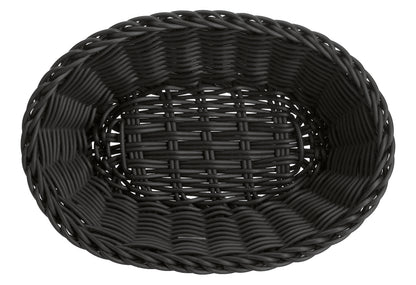 Korb oval 25x17x8,5cm schwarz