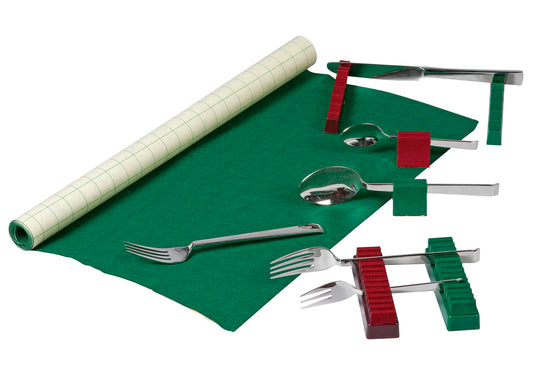 Besteck-Filz 70x45cm grün