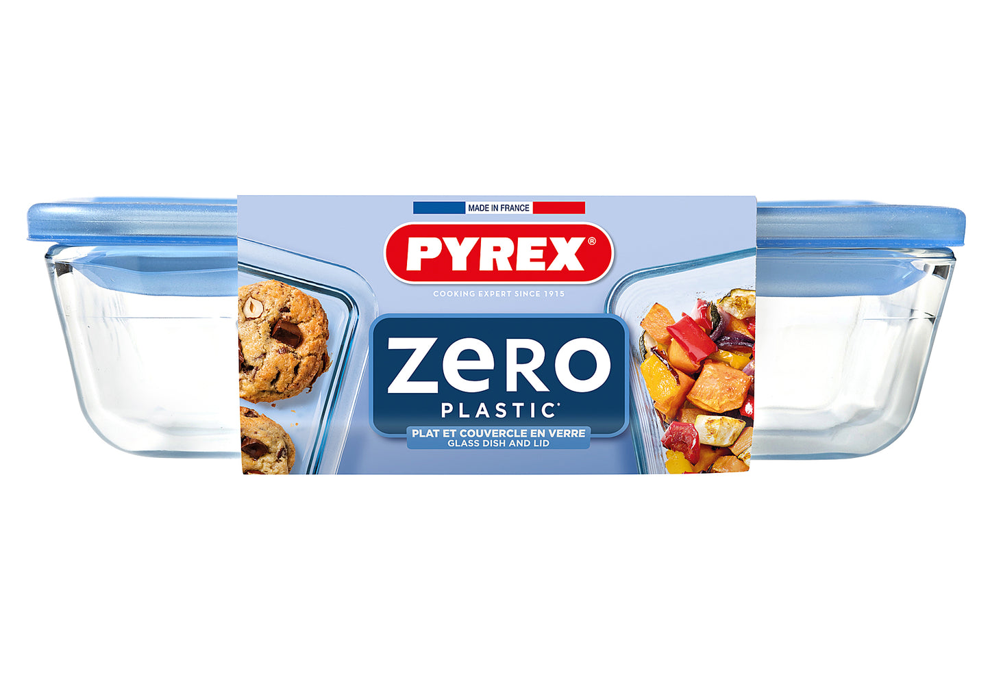 Zero Plastic Frischhaltedose mit Deckel 0,8l 19x14x5cm