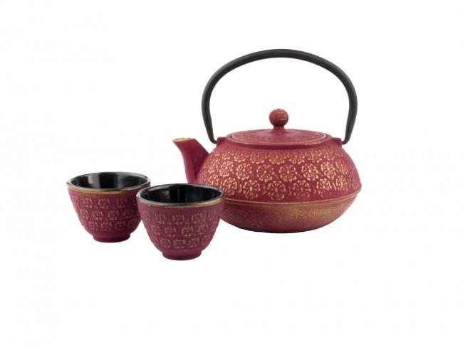 Tee-Set Gusseisen Shanghai 0,6l pinkgold