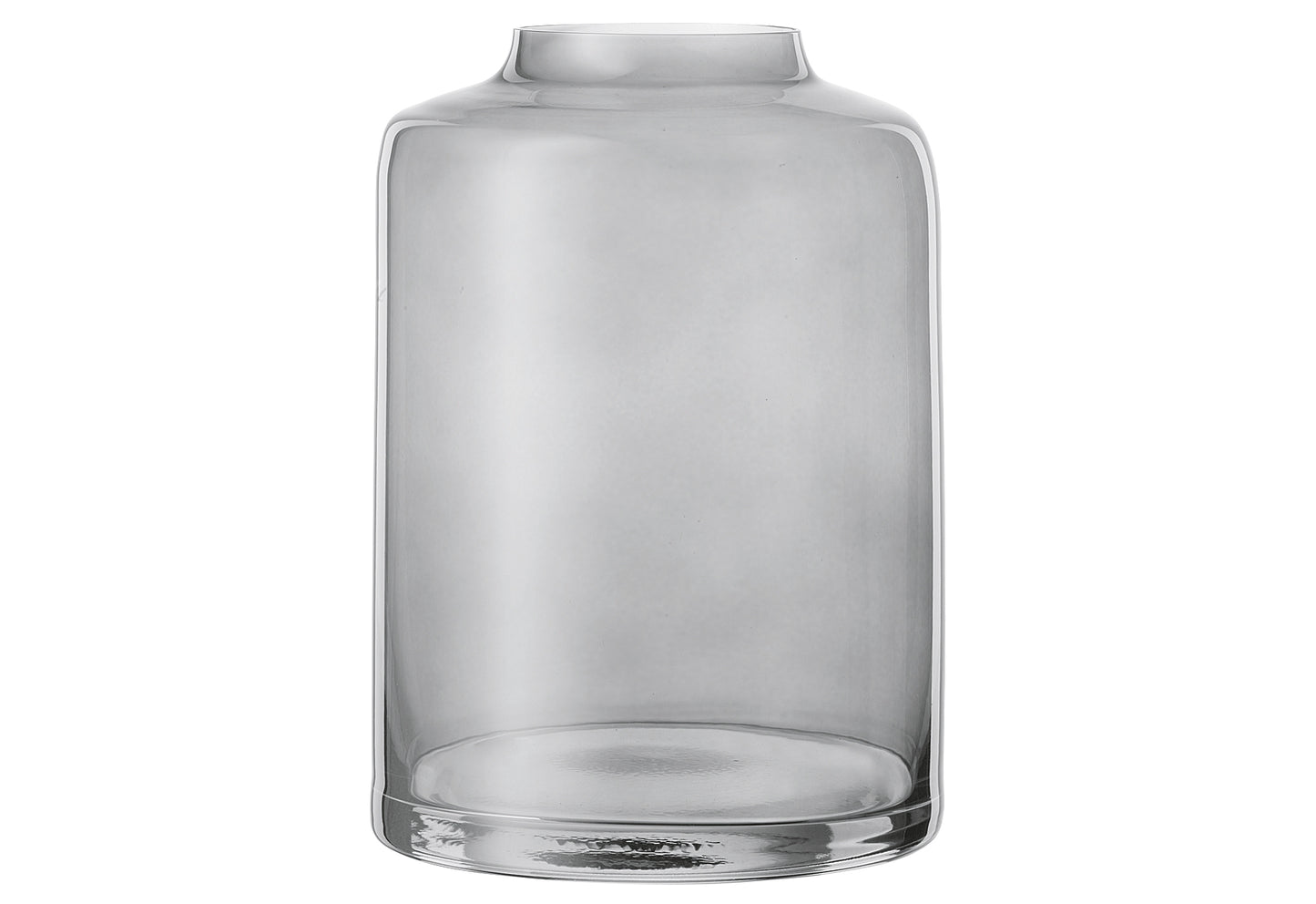 BOHEMIA Vase H 18cm Ø12,5cm grau