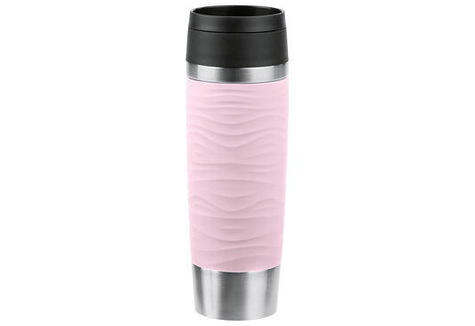 Isolierbecher Travel Mug Waves 0,5l pastellrosa