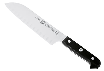 Santokumesser Gourmet mit Kullen 18cm