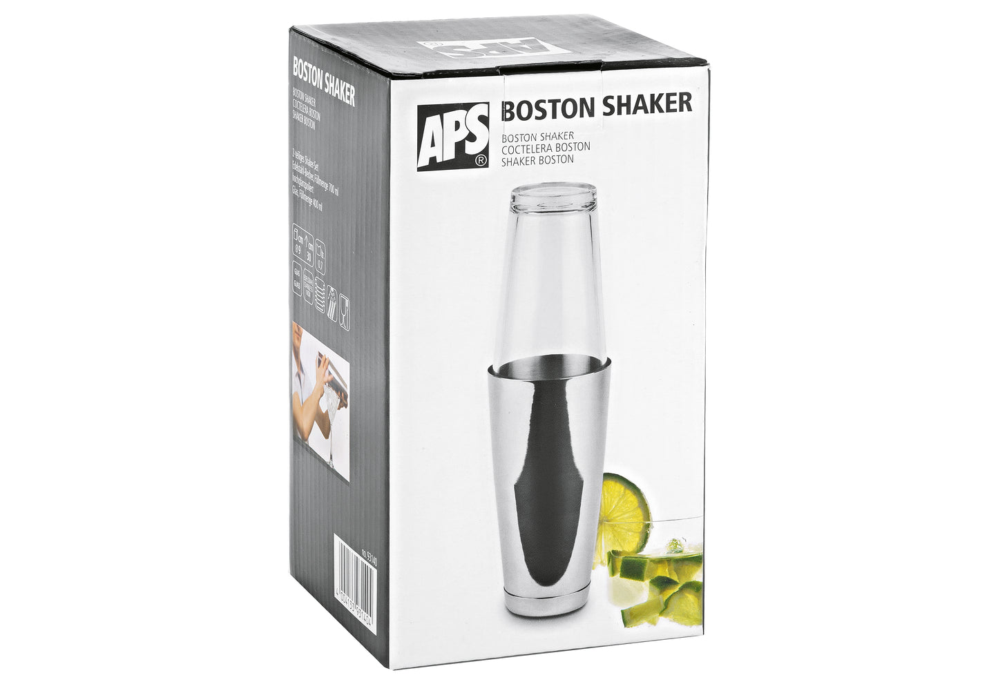 Boston Shaker Edelstahlbecher 700ml+Glas 400ml