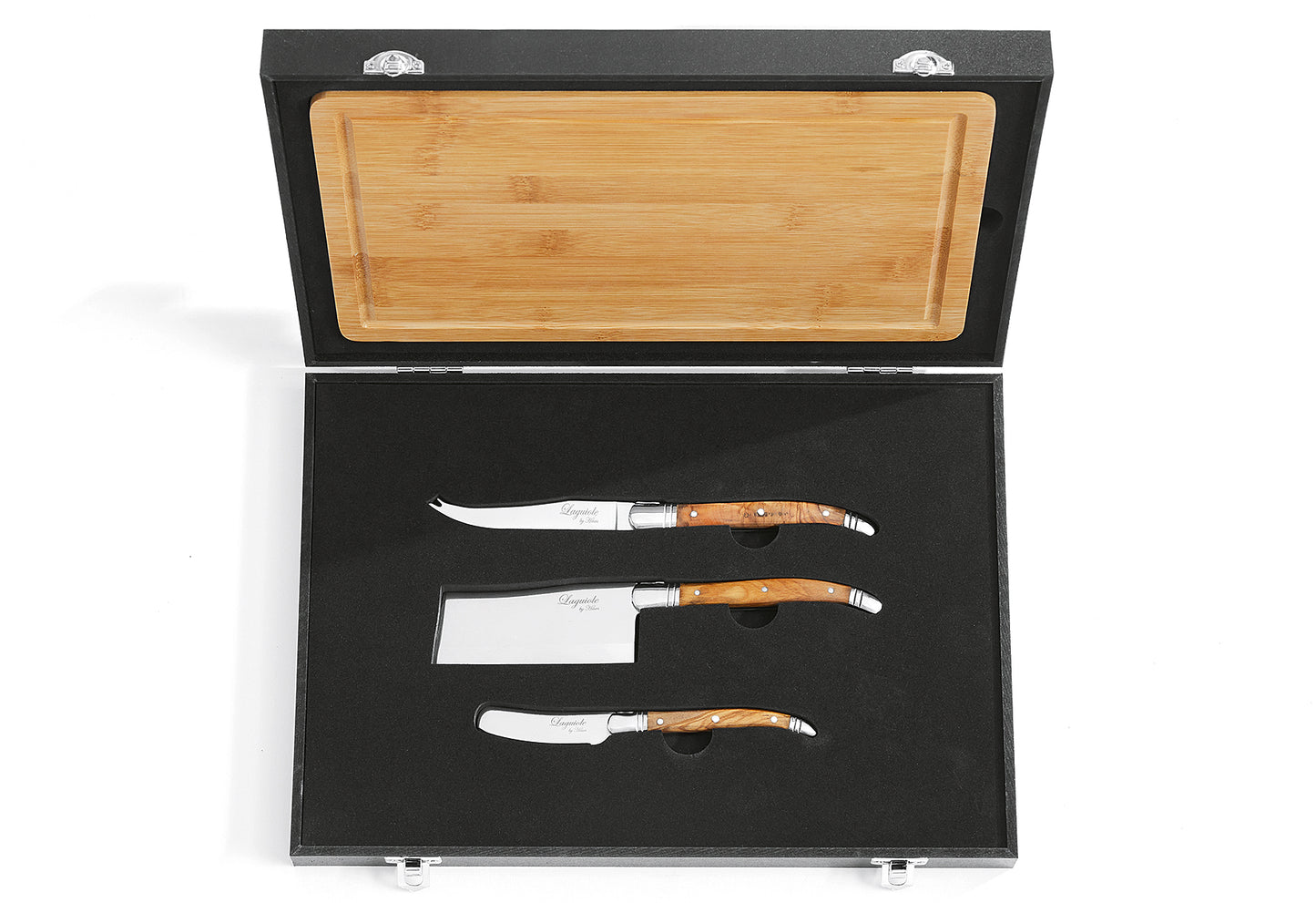 Laguiole Käsemesser Set 3teilig inkl. Schneidebrett