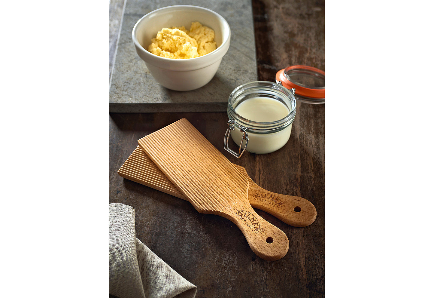 Butter Brettchen Buchenholz 2er Set