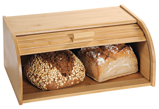 Brotkasten mit Rollklappe Bambus FSC® 40x27x16,9cm