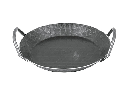 Servierpfanne schmiedeeisern mit 2 Griffen Ø24cm schwarz