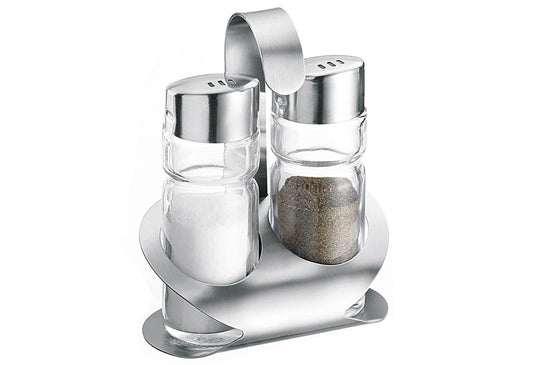 Menage Wien Glas/Edelstahl je 40 ml 2teilig