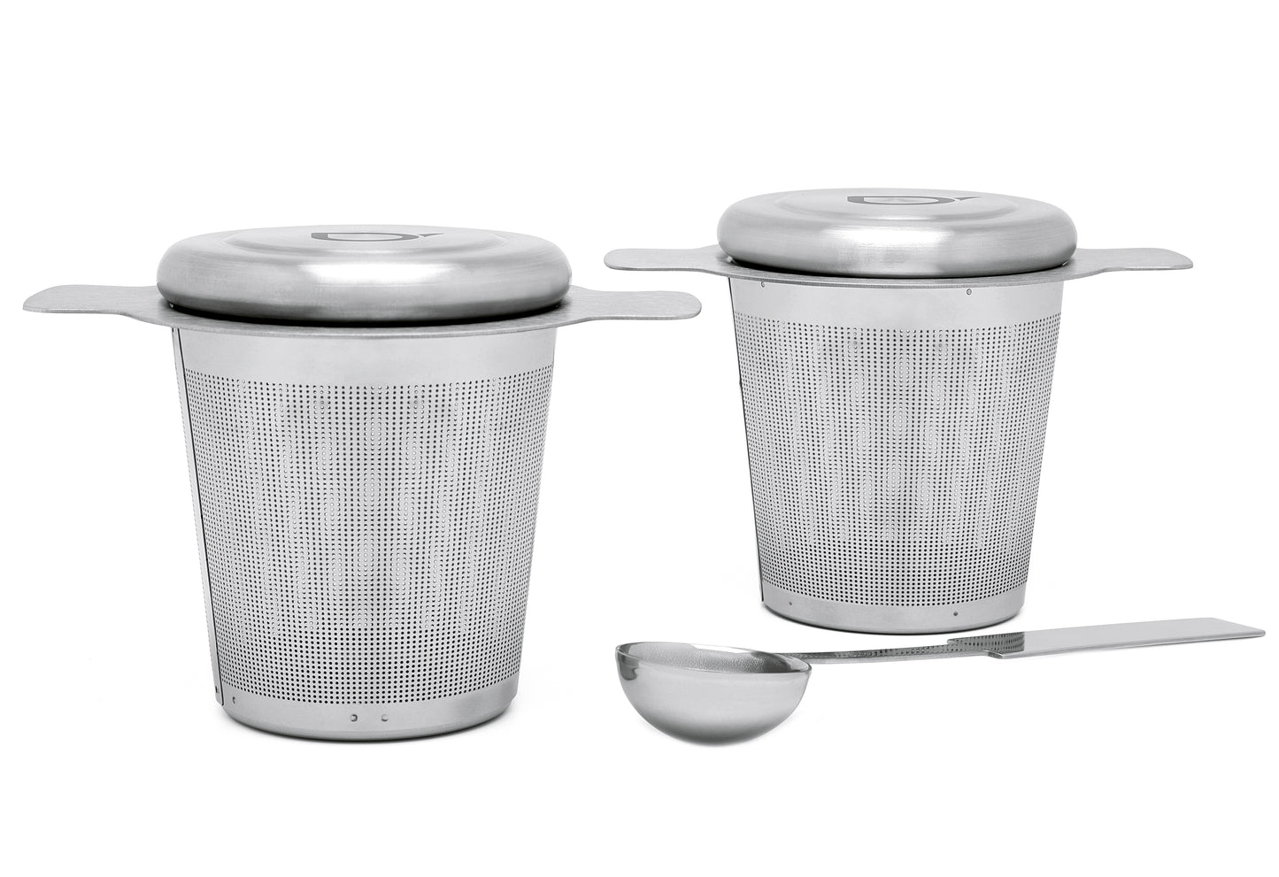 Teefilter mit Teemaßlöffel Edelstahl 2er Set