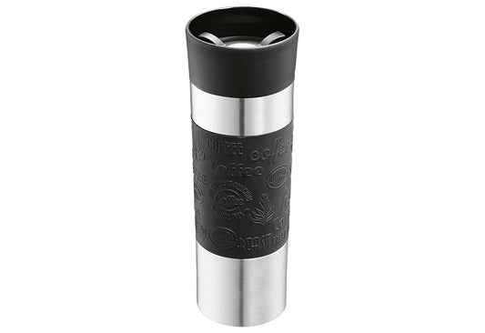 CILIO Isoliertrinkbecher Viaggio 500ml Ø8cm Höhe 22,5cm schwarz