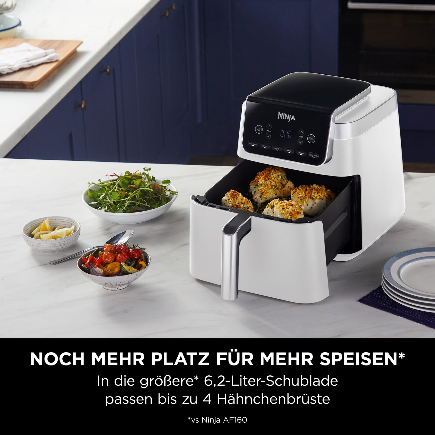 Ninja AF180EUWH Max Pro Heißluftfritteuse 6,2 L