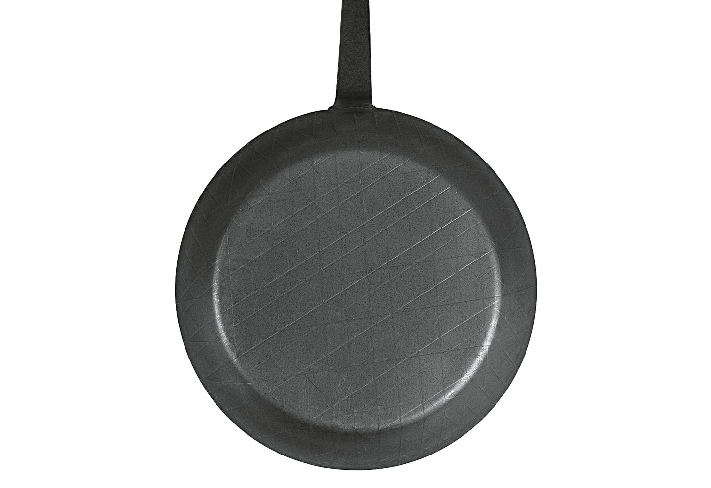 Bratpfanne schmiedeeisern mit Hakenstiel Ø24cm schwarz