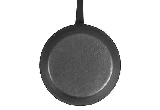 Bratpfanne schmiedeeisern mit Hakenstiel Ø24cm schwarz