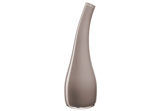 Vase Arco geschwungen 25cm taupe opac
