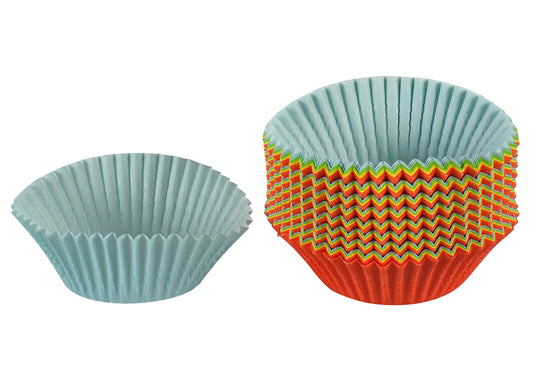 Papierbackförmchen Muffin Ø7cm farbig sortiert 150er Pack