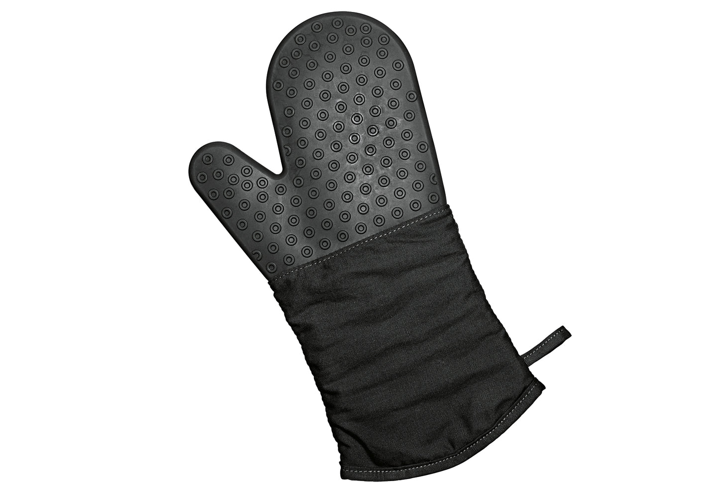 Backofenhandschuh Silikon/Textil schwarz
