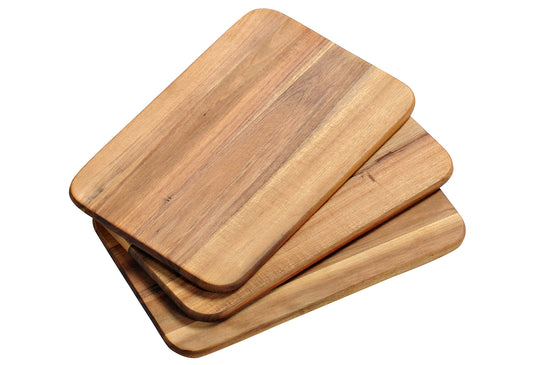 Frühstücksbrettchen Akazie 23x15x1cm 3er Set