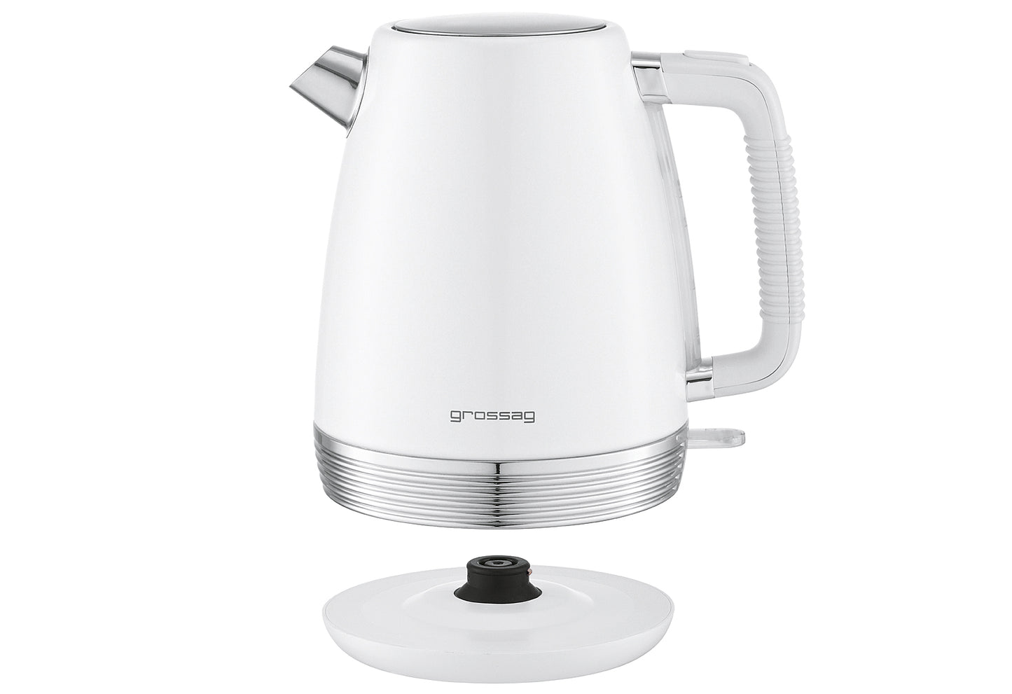 Wasserkocher 1,7l weiß/metallic
