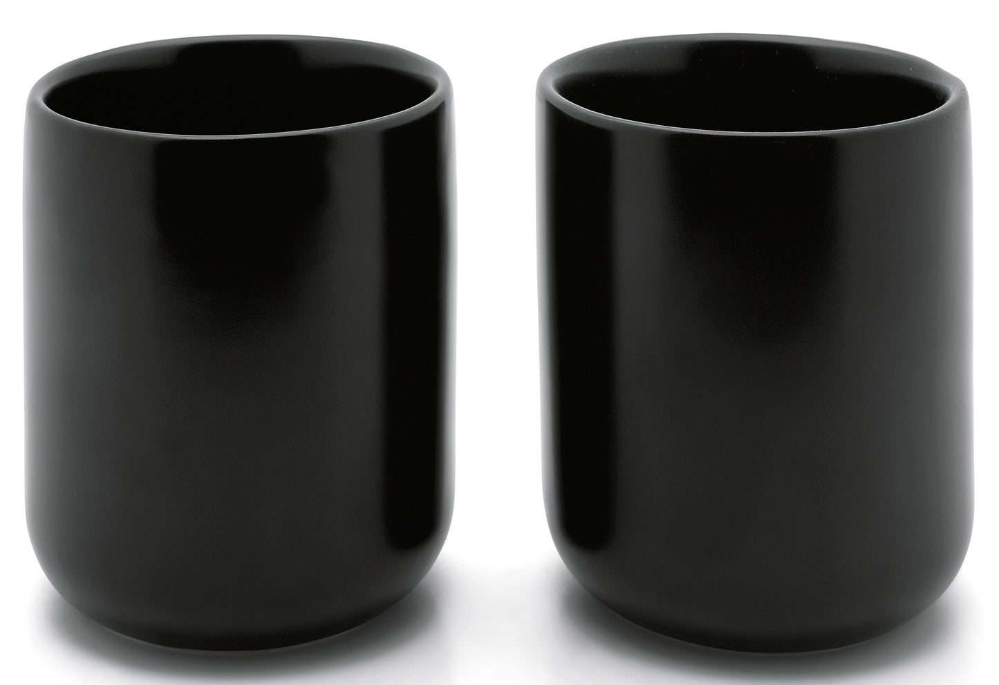 Teebecher Umea mit Untersetzer 200ml 2er Set schwarz