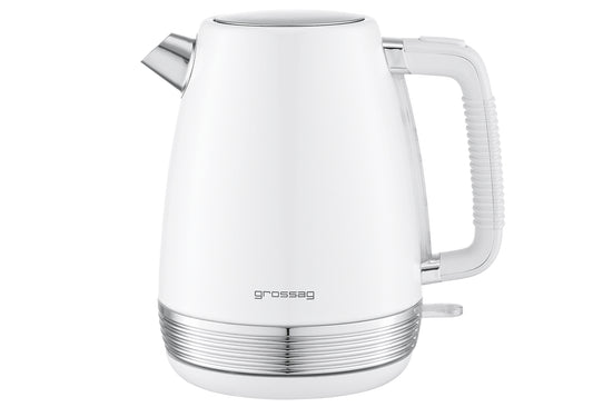 Wasserkocher 1,7l weiß/metallic