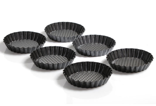 Tortelett Patisserie Ø10cm schwarz Set 6teilig