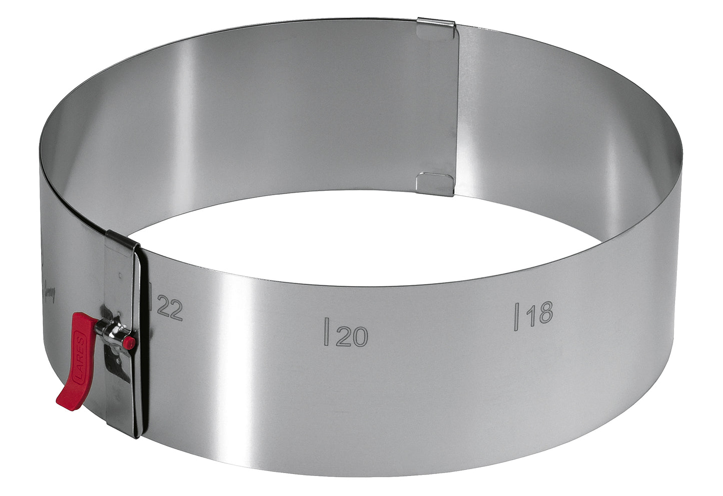 Tortenring mit Klemmhebel 7cm Edelstahl