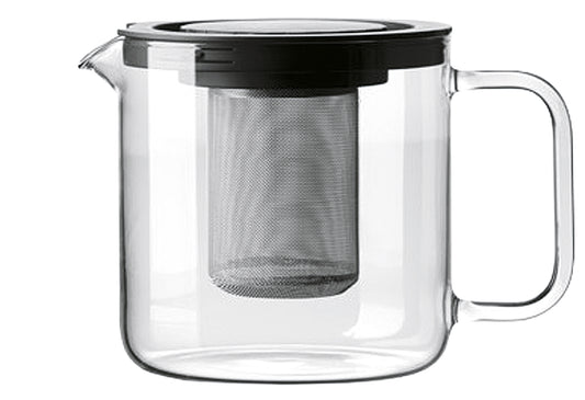 Teekanne mit Metallsieb und Kunststoffdeckel 1,3 l