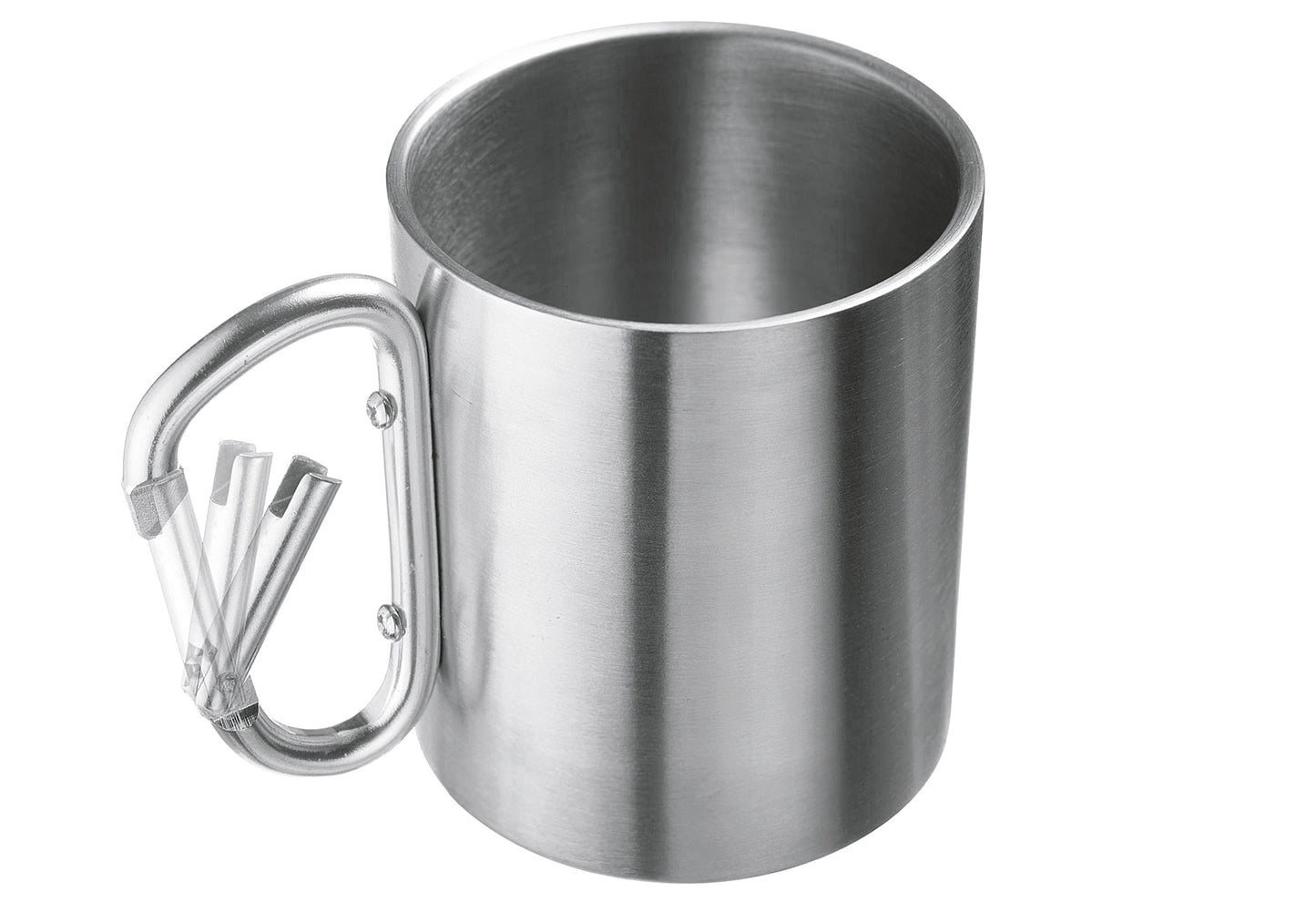 Tasse mit Karabinerhenkel Edelstahl 300ml
