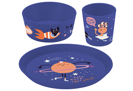 Kindergeschirr Space 3teilig