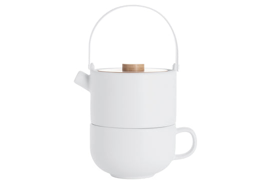 Teekanne Tea for one Umea 0,5l weiß