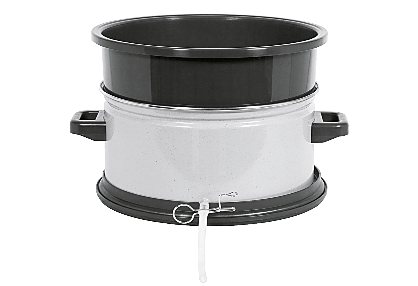 Saftgewinner Kombi-Set Ø35cm steingrau/weiß