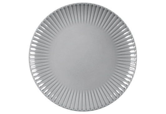 Speiseteller Relief grau 27cm 2Stück