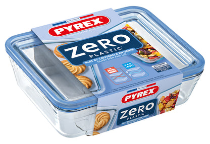 Zero Plastic Frischhaltedose mit Deckel 1,5l 22x17x6cm