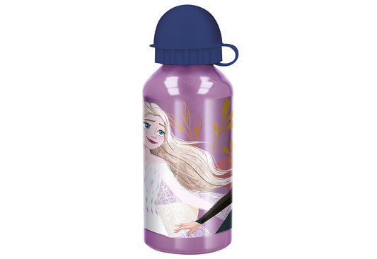 Trinkflasche Frozen 400ml mit Drehverschluß Aluminium