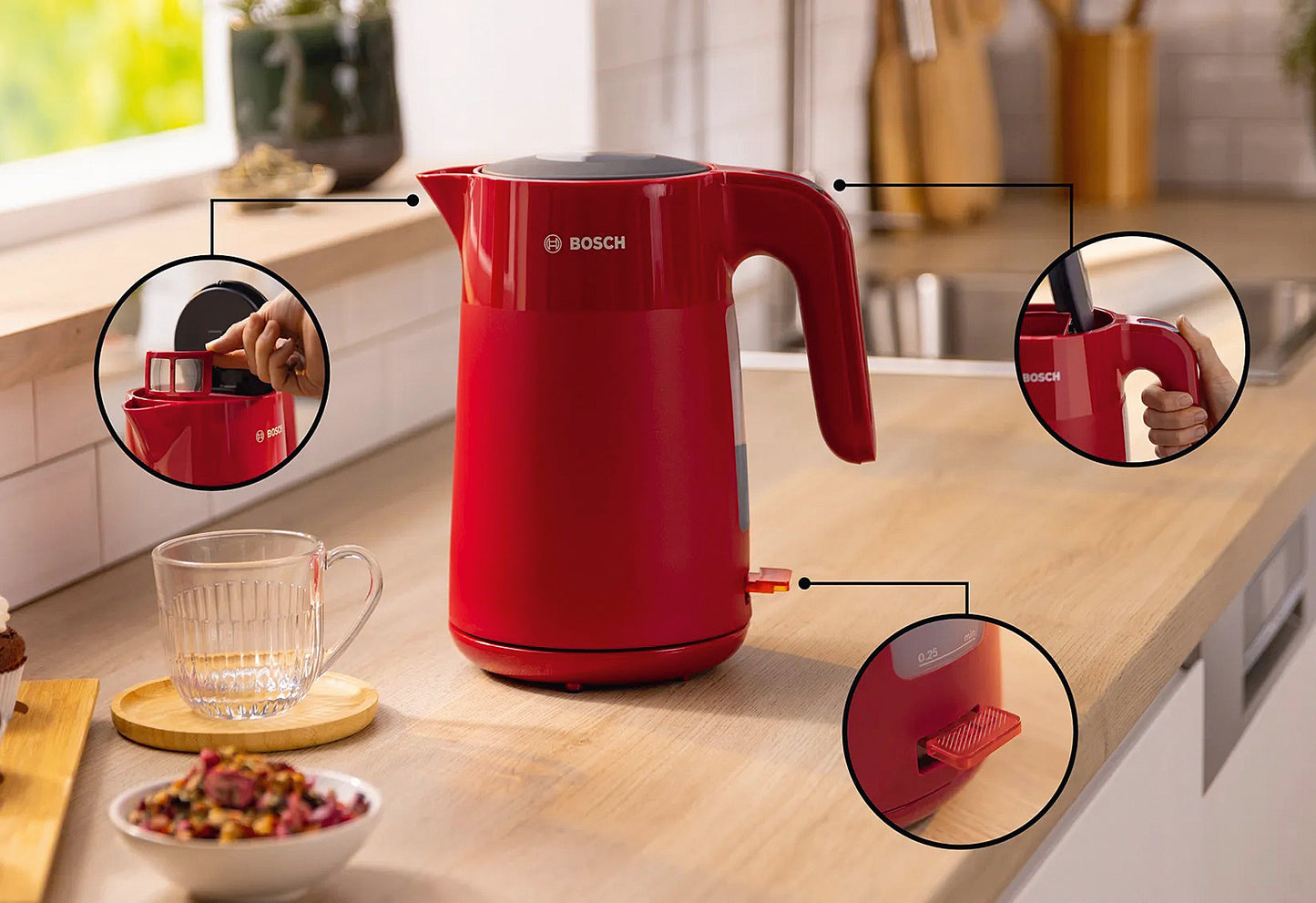 Wasserkocher TWK2M164 MyMoments 1,7l 2400W rot