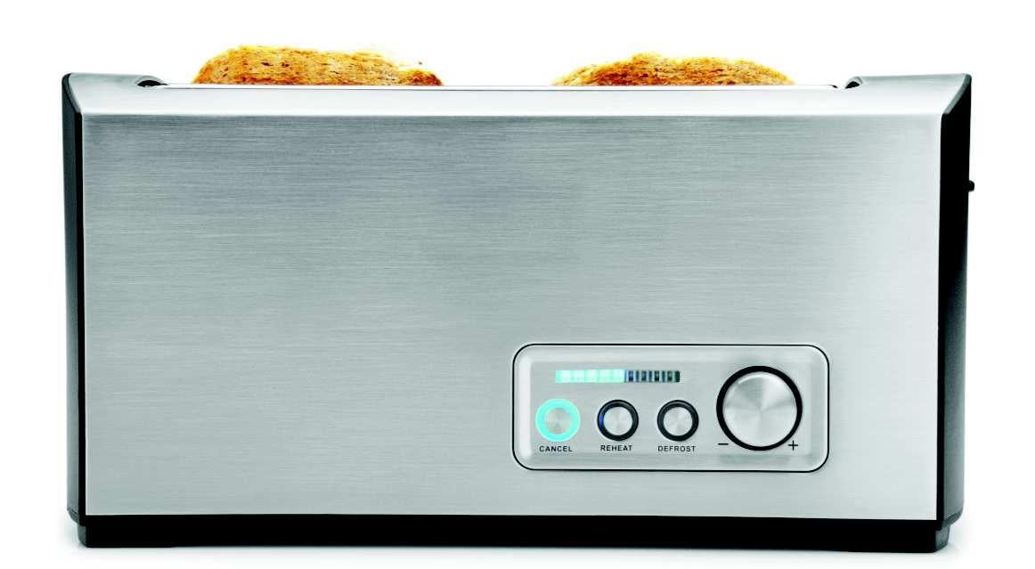 42398 4-Scheiben-Doppel-Langschlitz 1500 Watt Edelstahl