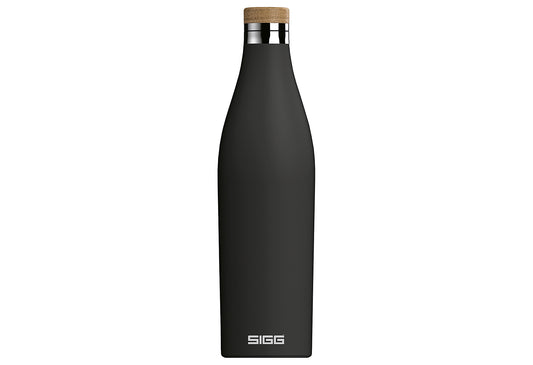 Edelstahlflasche Meridian 0,7l Black