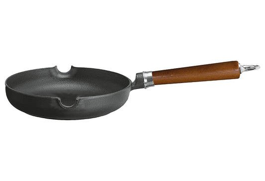 Bratpfanne Maestro Gusseisen hoch mit braunem Buchenholzgriff Ø20cm
