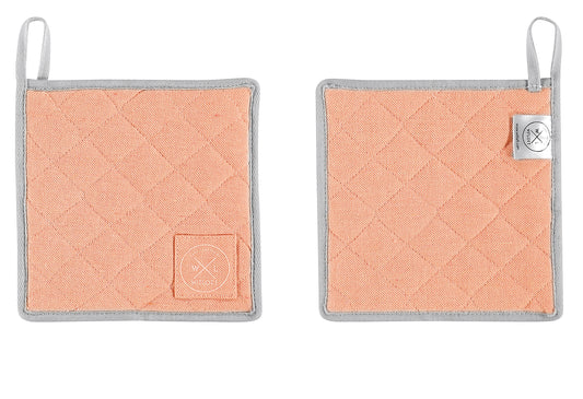 Topflappen One-Size salmon 2er Set